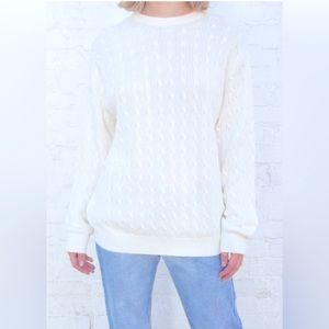 Brandy Melville Brianna Cable Knit Sweater